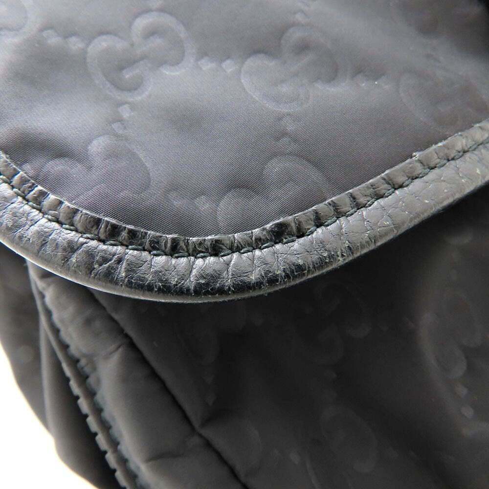 GUCCI Authentic Black Leather Backpack - Picture 16 of 16